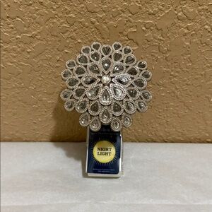 NWT Bath & Body Works Silver Gem Burst Night Light Wallflower Plug